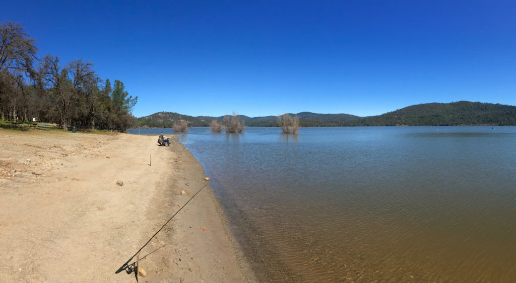 Collins Lake Shore is clearing up, water is warming up; Two 8+ pound